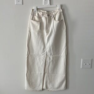 Blank NYC Cream Maxi Skirt